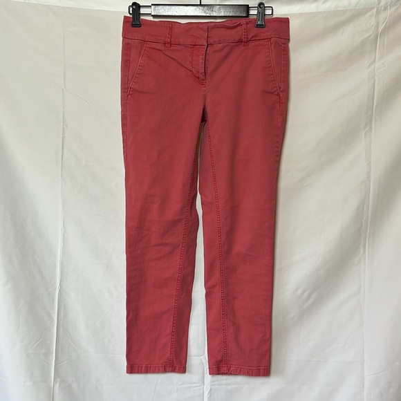 5/$50 Ann Taylor loft size 4 cropped/ankle pants Marisa fit in beachy coral - Picture 1 of 7